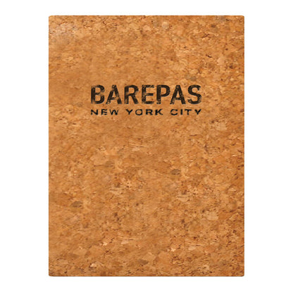 5 1/2" x 8 1/2" Customizable Cork Single View Menu Cover – item 659CO600ANC