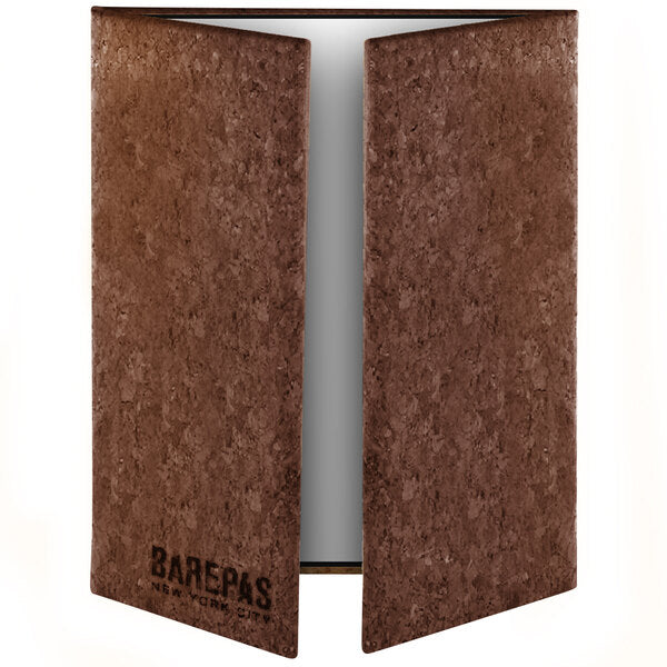 4 1/4" x 11", 8 1/2" x 11" Customizable Dark Menu Cover – item 659CO55CDB