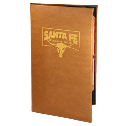 Bella Collection 5 1/2" x 11" Customizable Soft Menu Cover – item 659BEL20B