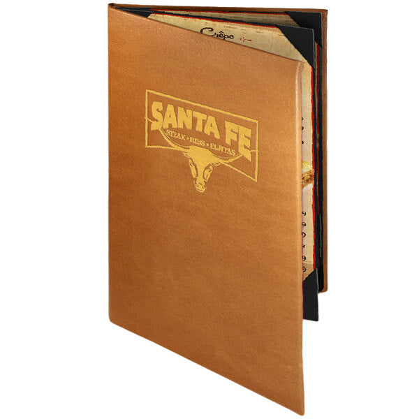 Bella Collection 5 1/2" x 11" Customizable Soft Menu Cover – item 659BEL40B