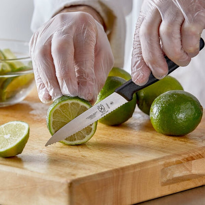 Mercer Culinary M33931B 4" Serrated Pointed Knife w/ Guard – item 470M33931B image 2