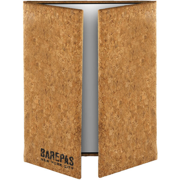 4 1/4" x 11", 8 1/2" x 11" Customizable Cork Menu Cover – item 659CO55CNC