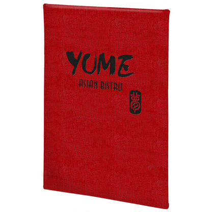 Slim Line 5 1/2" x 8 1/2" Customizable 1 View Menu Cover – item 659810A image 2