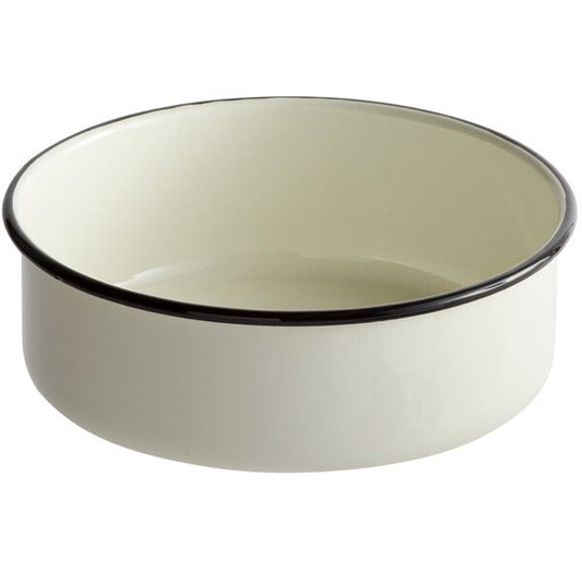 Tablecraft 80016 Enamelware 56 oz. Black and Serving Bowl – item 80880016