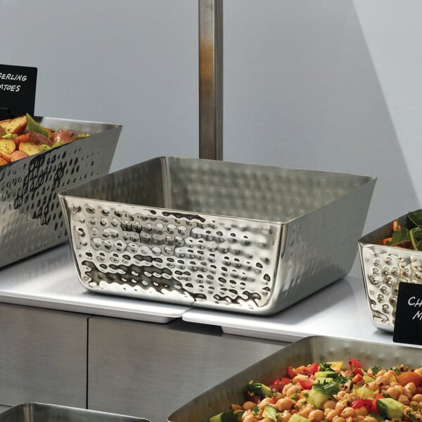 American Metalcraft 146 oz. Stainless Square Serving Bowl – item 124SSQH94