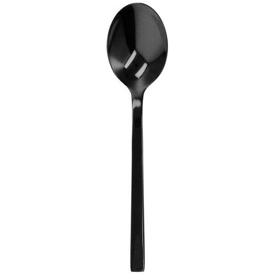 Walco Semi 7 1/4" Black X-Heavy Dessert Spoon – item 935BK0907