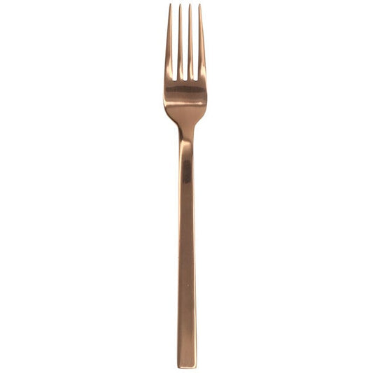 Walco Semi 8 1/4" Rose Gold X-Heavy European Table Fork – item 935RG09051