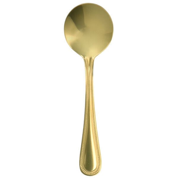 Walco Colgate 6 1/4" Gold Heavy Bouillon Spoon – item 935G2712