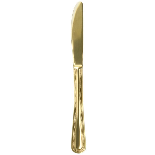 Walco Colgate 8 5/8" Gold Heavy Dinner Knife – item 935G2745
