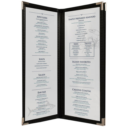 H. Risch, Inc. SEV-DX-3V Seville Deluxe 4 1/4" x Menu Cover – item 759SEVDX3V41 image 2
