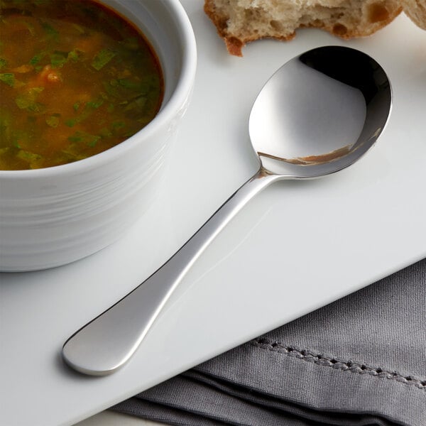 Acopa Vernon 6 1/16" Heavy Bouillon Spoon – item 267800002 image 2