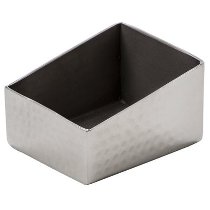 Rectangular Angled Hammered Sugar Caddy - 3 1/8" x 2 1/2" – item 124HMSRSPH3