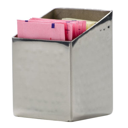 Square Angled Hammered Sugar Caddy - 2" x 2 3/4" – item 124HMSSQPH2 image 2