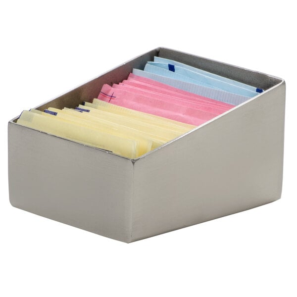 Rectangular Angled Satin Sugar Caddy - 3 1/8" x 2 1/2" – item 124RTSSPH3 image 2