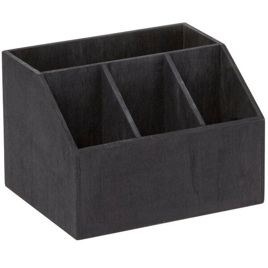7 1/2" x 6 1/2" Poplar Coffee Condiment Caddy – item 124PWBC7
