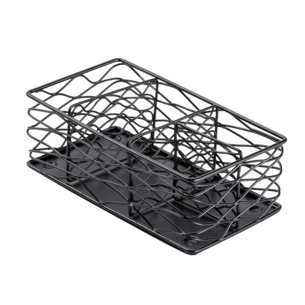 American Metalcraft Black Birdnest Coffee Condiment Caddy – item 124BNCB84