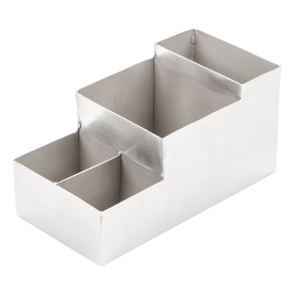 Stainless Satin Finish Bar / Coffee Condiment Caddy – item 124BARS5