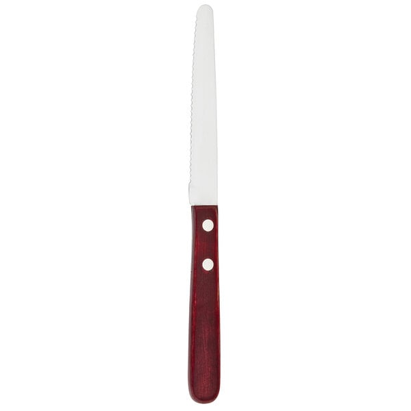 Walco Red Steer 4 1/8" Steak Knife w/ Polywood Handle – item 935970528
