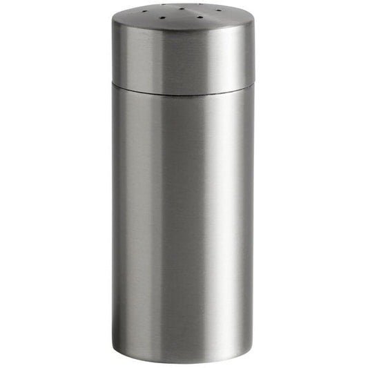 Libbey SS-100 3.5 oz Brushed Metal Stainless Salt Shaker – item 959SS100