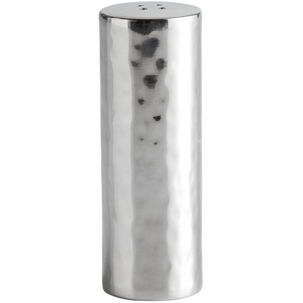 Libbey 6703 Sonoran 3.5 oz. Hammered Stainless Pepper Shaker – item 9596703