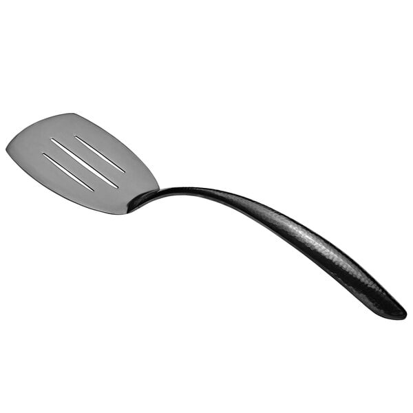 Bon Chef 9460HFB 14 3/4" Black Hammered Slotted Turner – item 2019460HFB
