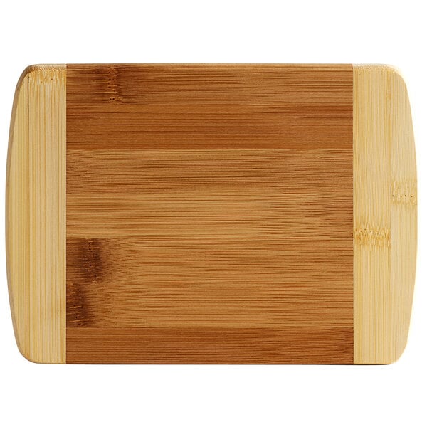 Tablecraft 8" x 5 3/4" x 1/2" Bamboo Bar Size Cutting Board – item 808HBB85