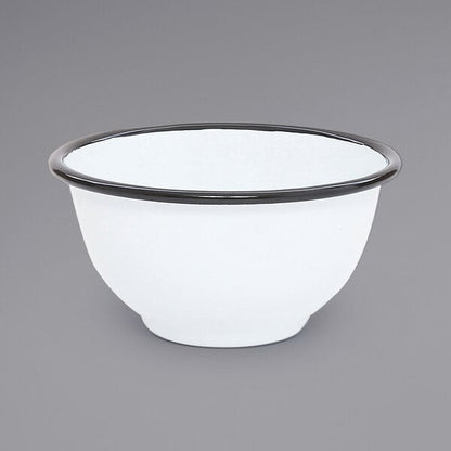 Crow Canyon Home V02BLA Serving Bowl w/ Black Rolled Rim – item 206V02BLA image 2