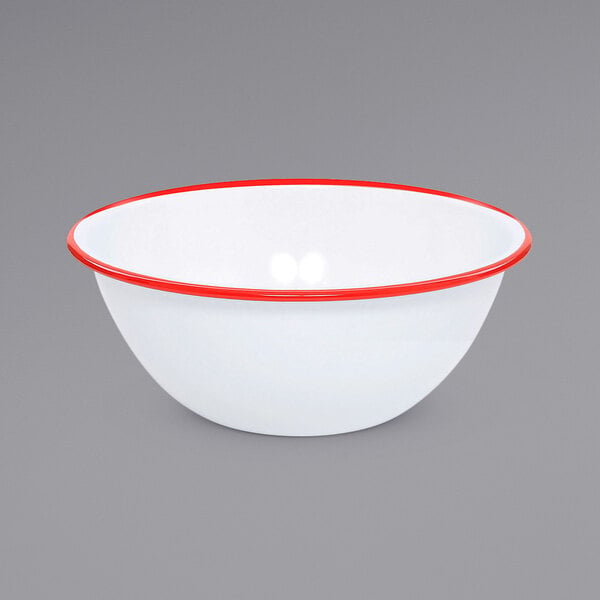 Crow Canyon Home V18RED Vintage Serving Bowl w/ Rolled Rim – item 206V18RED