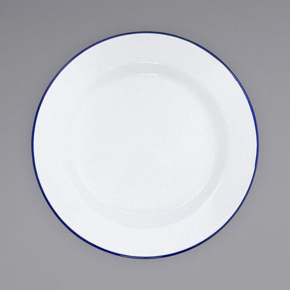 Crow Canyon Home V95BLU Serving Plate w/ Blue Rolled Rim – item 206V95BLU