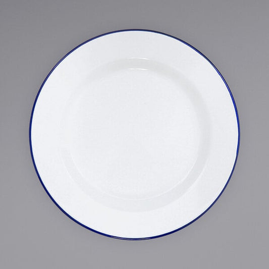 Crow Canyon Home V95BLU Serving Plate w/ Blue Rolled Rim – item 206V95BLU