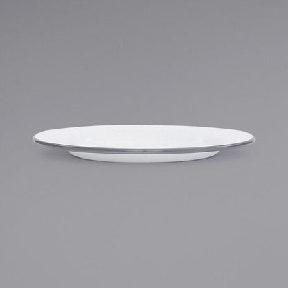 Crow Canyon Home V99GRY Serving Plate w/ Gray Rolled Rim – item 206V99GRY image 2