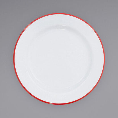 Crow Canyon Home V99RED Vintage Serving Plate w/ Rolled Rim – item 206V99RED