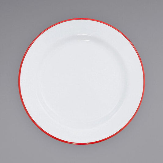 Crow Canyon Home V99RED Vintage Serving Plate w/ Rolled Rim – item 206V99RED