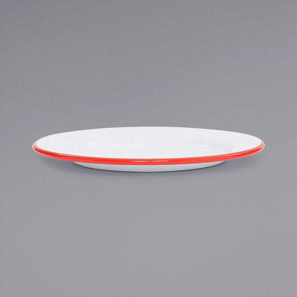 Crow Canyon Home V99RED Vintage Serving Plate w/ Rolled Rim – item 206V99RED image 2