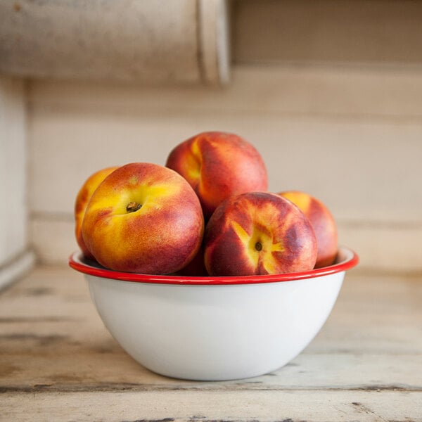 Crow Canyon Home V17RED Vintage Serving Bowl w/ Rolled Rim – item 206V17RED