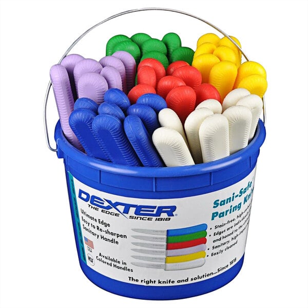 Dexter-Russell 15483 Sani-Safe Bucket of 3 1/2" Knife – item 21015483