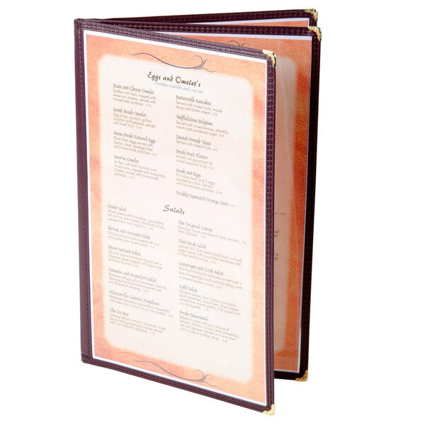 8 1/2" x 14" Booklet Menu Cover – item 659SE340DBU