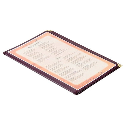 8 1/2" x 14" Booklet Menu Cover – item 659SE340DBU image 2