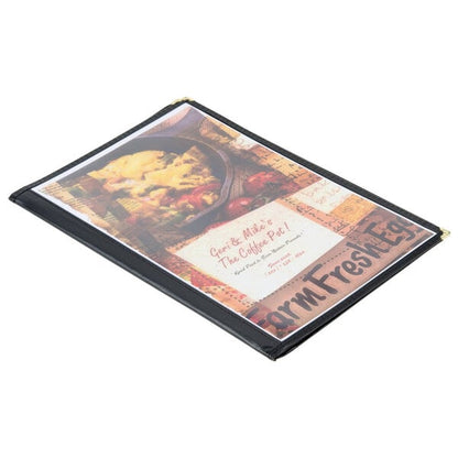 8 1/2" x 14" Booklet Menu Cover – item 659SE340DBK image 2