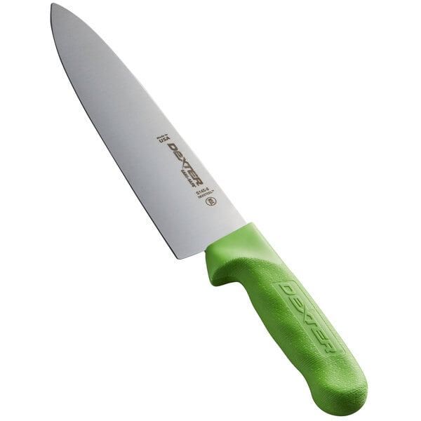 Dexter-Russell 12443G Sani-Safe 8" Green Chef Knife – item 21012443G