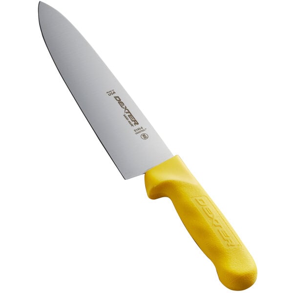 Dexter-Russell 12443Y Sani-Safe 8" Yellow Chef Knife – item 21012443Y