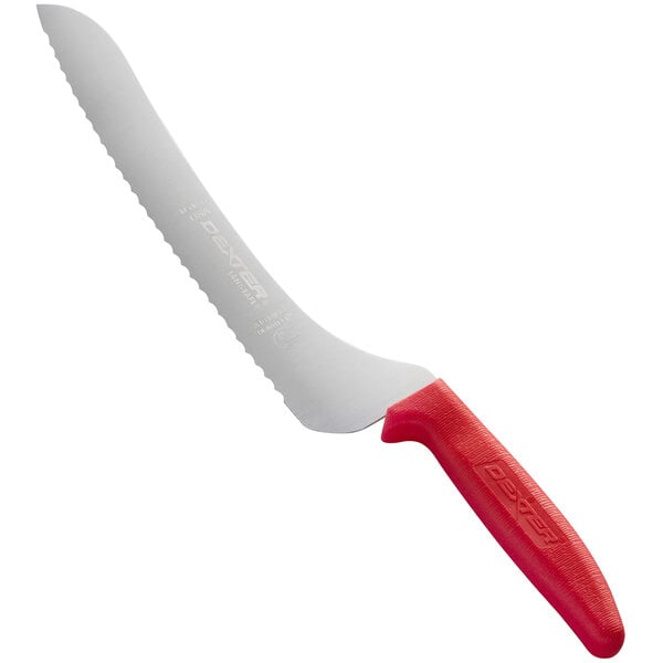 Dexter-Russell 13583R Sani-Safe 9" Red Scalloped Bread Knife – item 21013583R