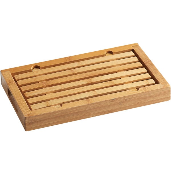Cal-Mil Bamboo 13 3/4" x 8" Crumb Catcher Cutting Board – item 211823