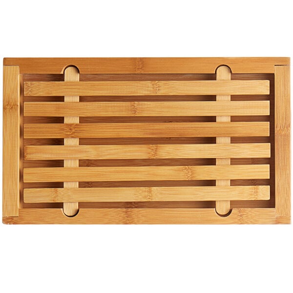 Cal-Mil Bamboo 13 3/4" x 8" Crumb Catcher Cutting Board – item 211823 image 2