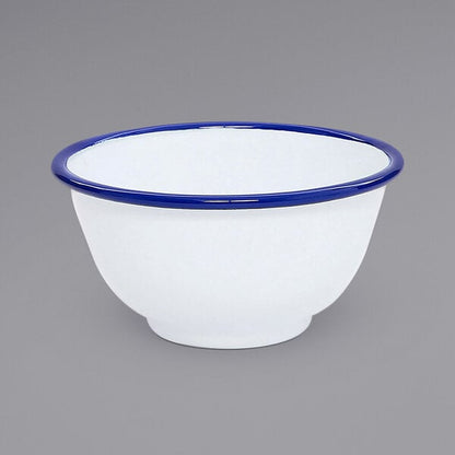 Crow Canyon Home V02BLU Serving Bowl w/ Blue Rolled Rim – item 206V02BLU image 2