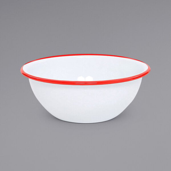 Crow Canyon Home V17RED Vintage Serving Bowl w/ Rolled Rim – item 206V17RED image 2