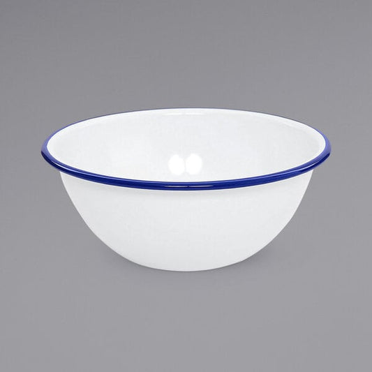 Crow Canyon Home V18BLU Serving Bowl w/ Blue Rolled Rim – item 206V18BLU