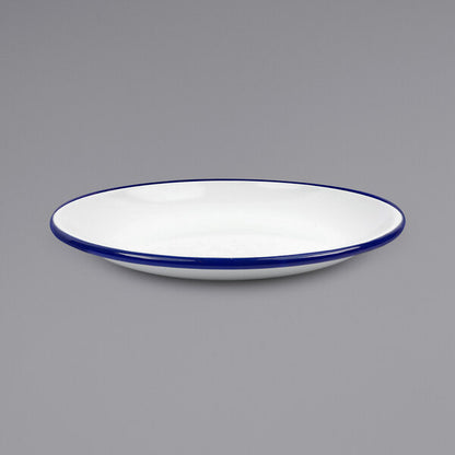 Crow Canyon Home V123BLU Serving Plate w/ Blue Rolled Rim – item 206V123BLU image 2