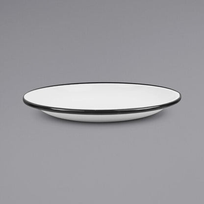 Crow Canyon Home V124BLA Serving Plate w/ Black Rolled Rim – item 206V124BLA image 2