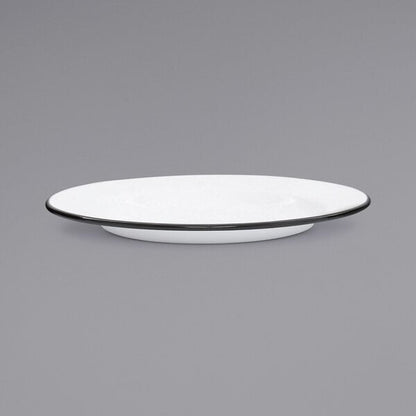Crow Canyon Home V20BLA Serving Plate w/ Black Rolled Rim – item 206V20BLA image 2